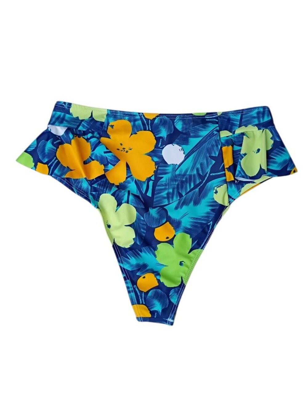 Sporlike floral ruffle bikini bottom sz S NEW - Picture 2 of 10